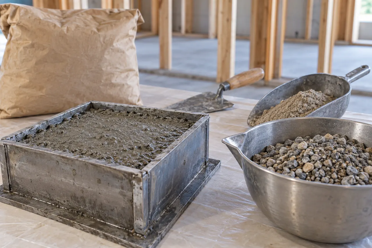 Bagged concrete mix reference — McKinney
