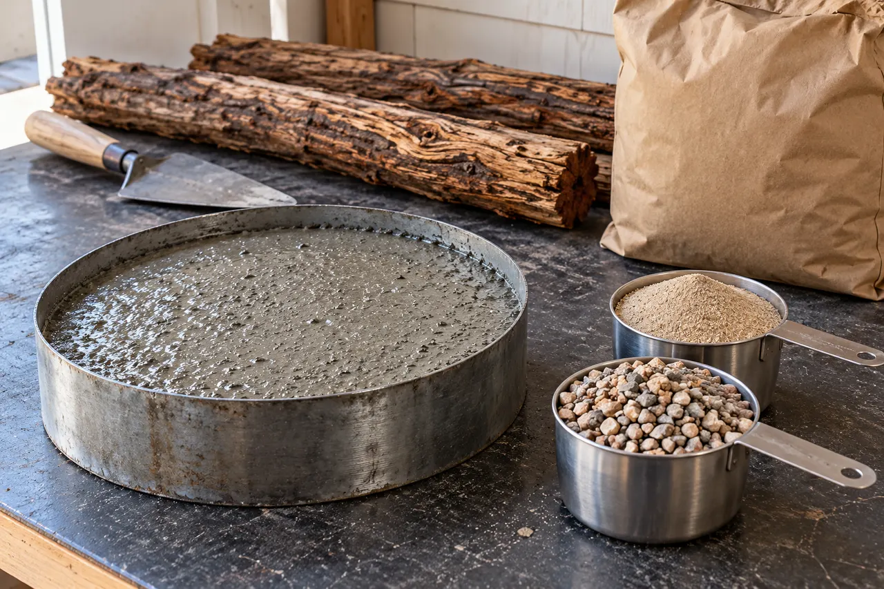 Bagged concrete mix reference — Mesquite