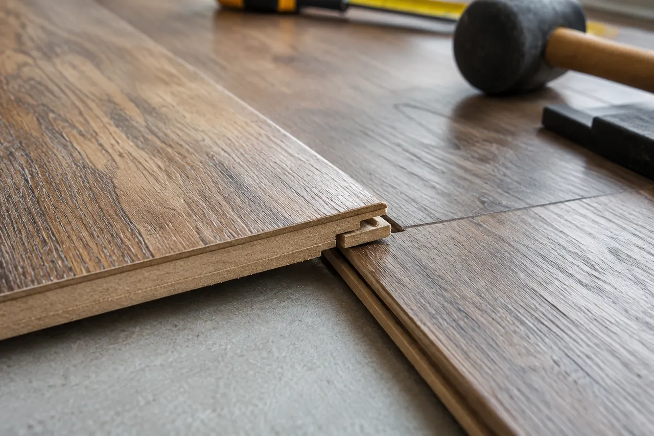 Laminated wood flooring — Mesquite