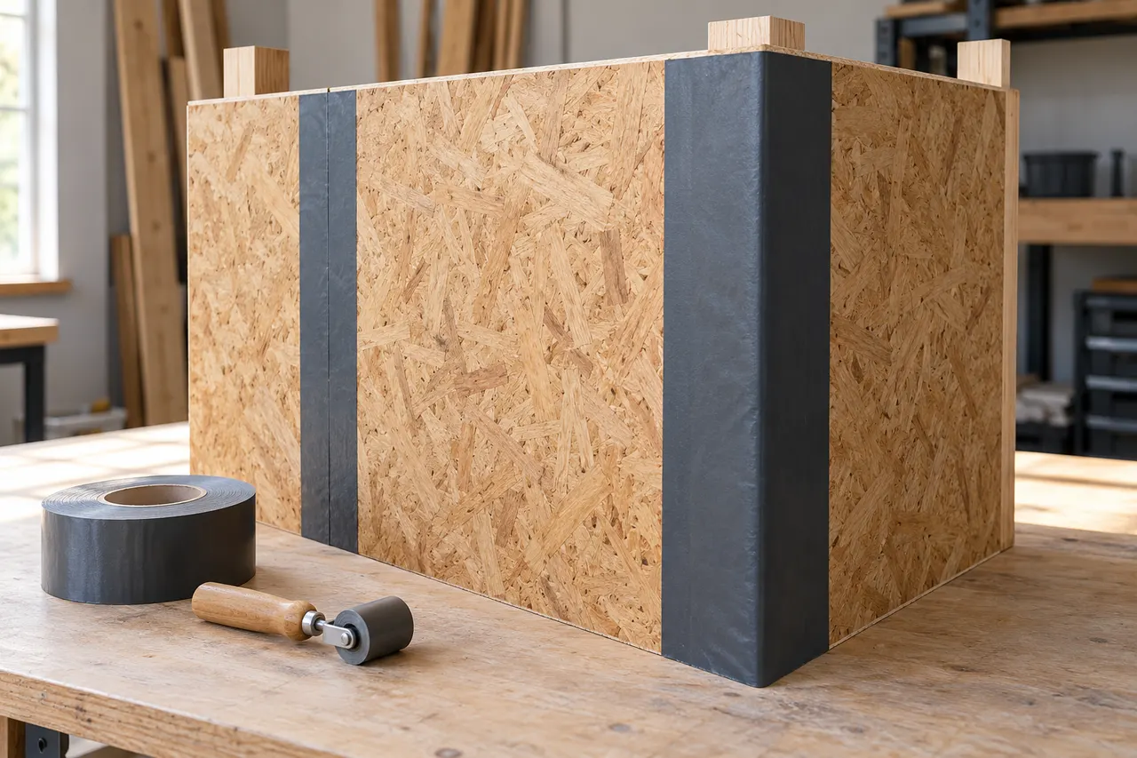 Integrated sheathing and seam treatment — Mesquite