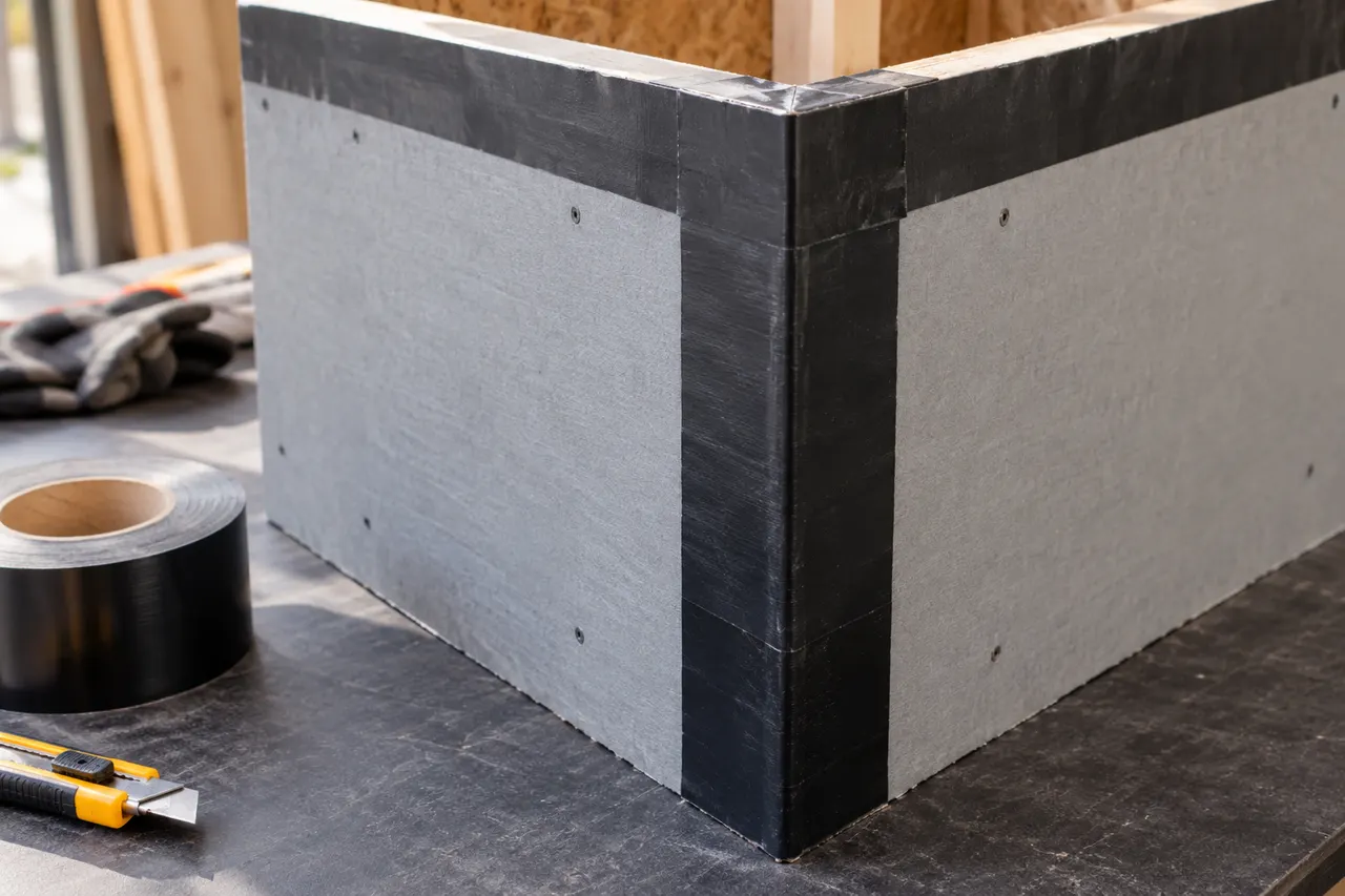 Integrated sheathing and seam treatment — Mesquite