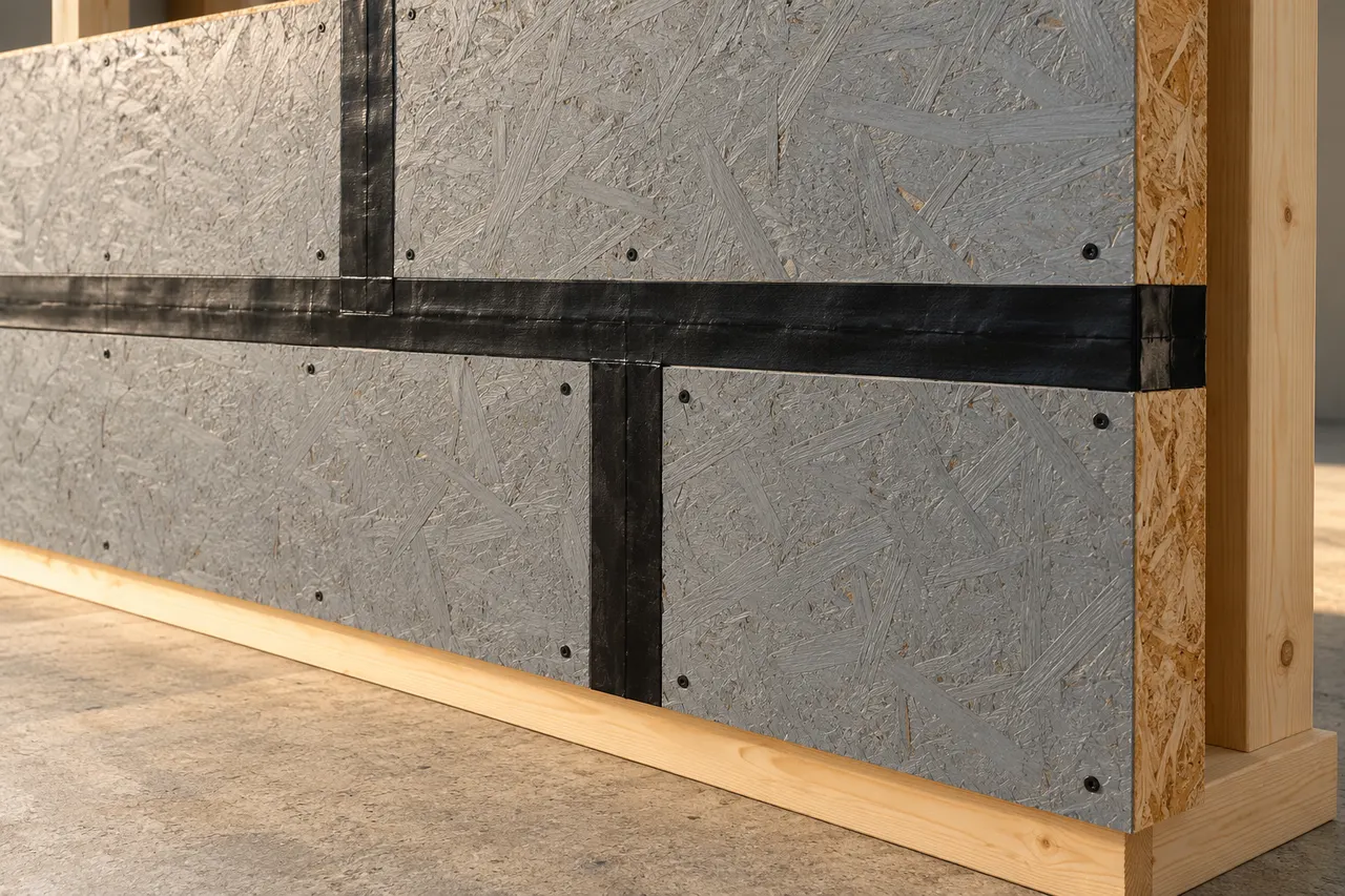 Integrated sheathing and seam treatment — Midlothian