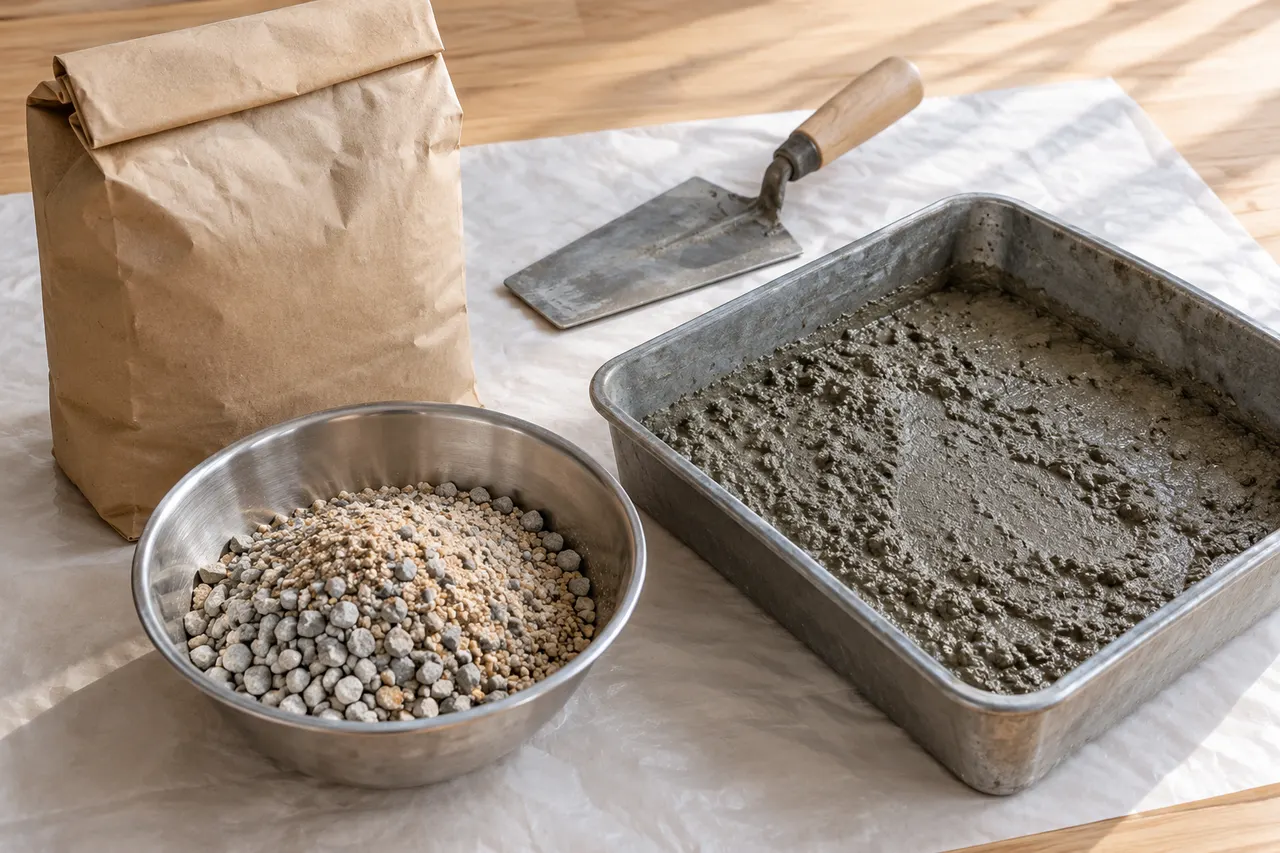 Bagged concrete mix reference — North Richland Hills
