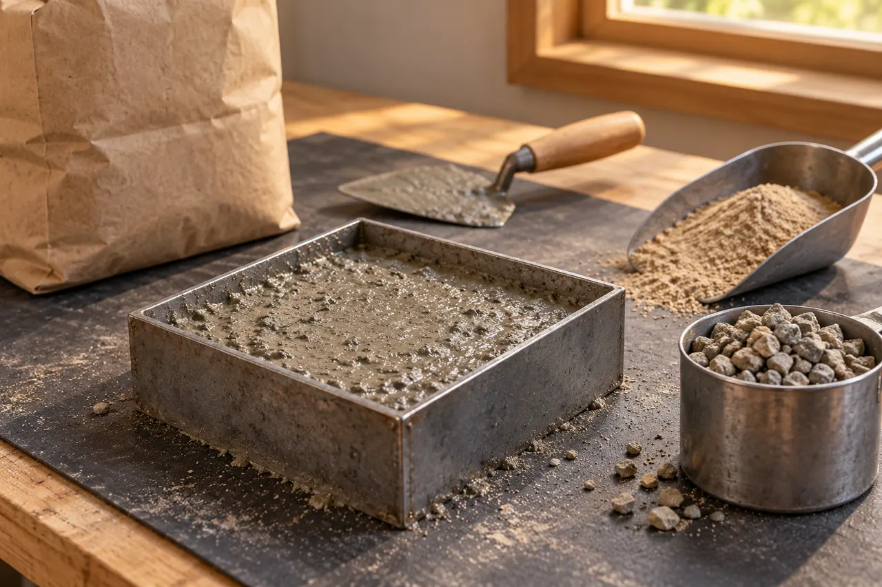 Bagged concrete mix reference — North Richland Hills