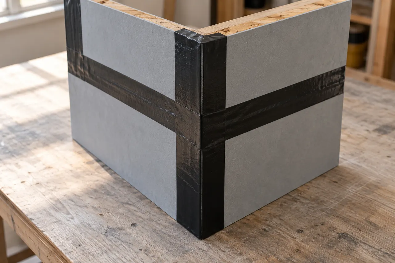 Integrated sheathing and seam treatment — North Richland Hills