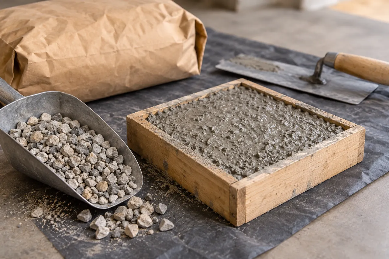 Bagged concrete mix reference — Ovilla