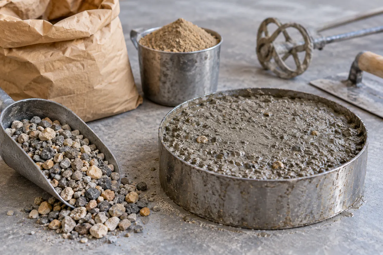 Bagged concrete mix reference — Ovilla
