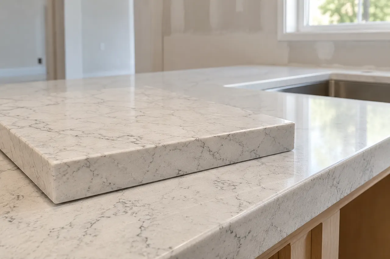 Quartz surface slabs — Plano