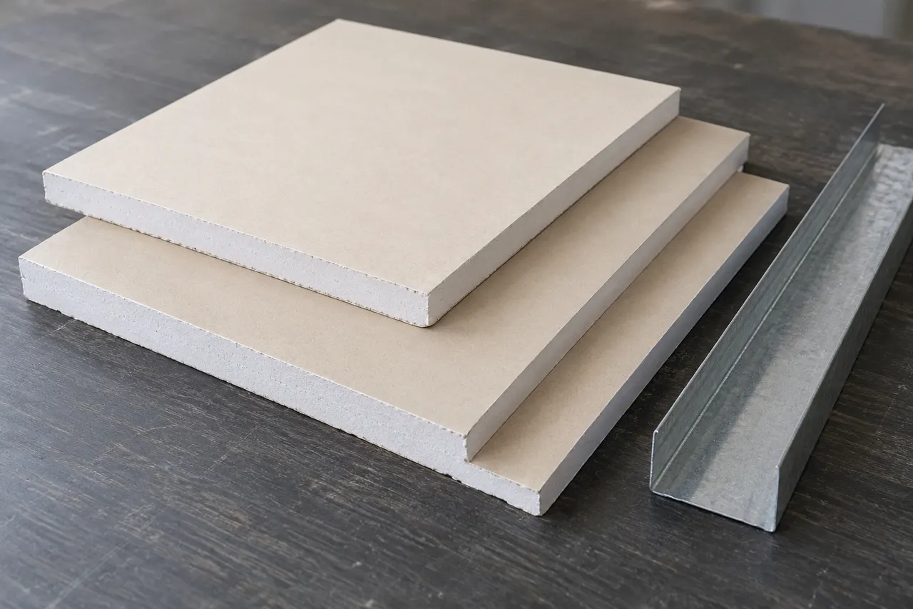 Gypsum wall and ceiling panels — Plano