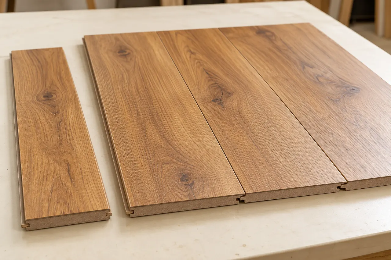 Laminated wood flooring — Plano