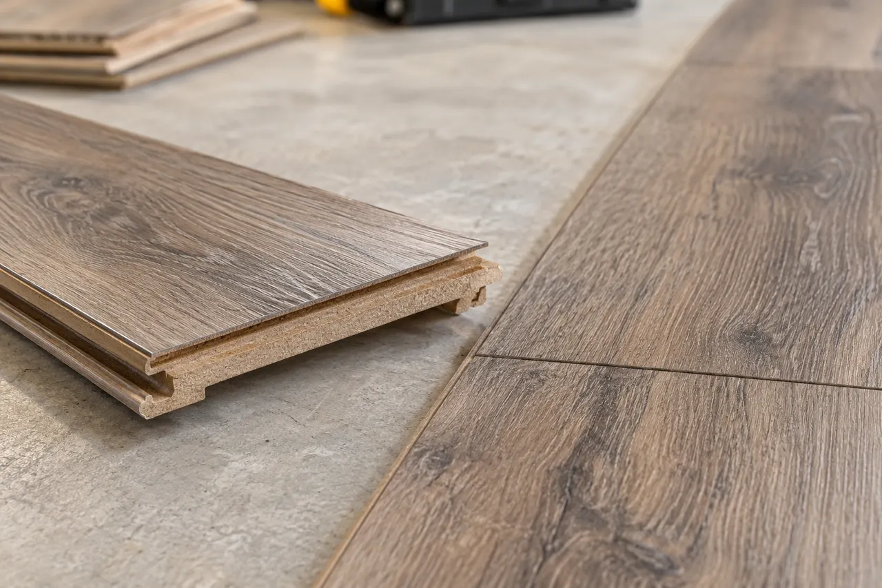 Laminated wood flooring — Plano