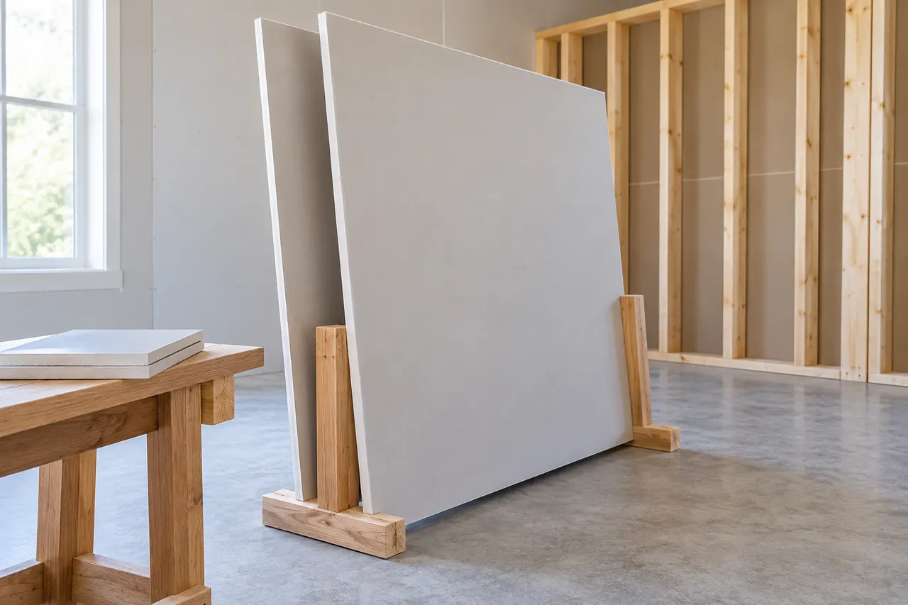 Gypsum wall and ceiling panels — Plano