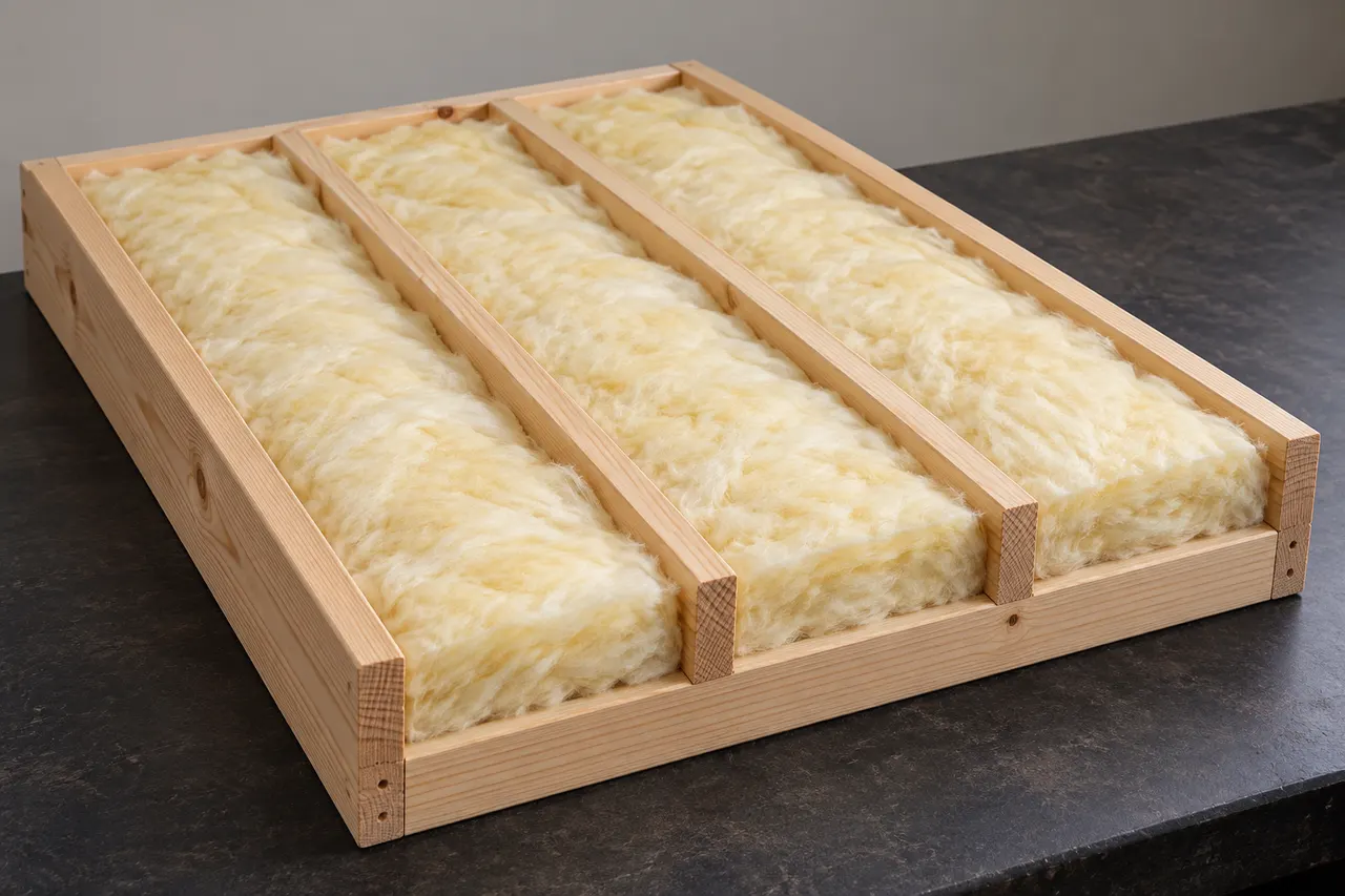 Fiberglass batt insulation — Plano