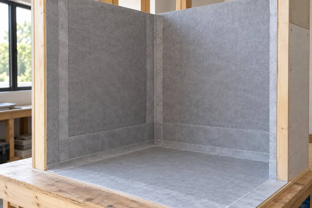 Bonded sheet waterproofing — Red Oak
