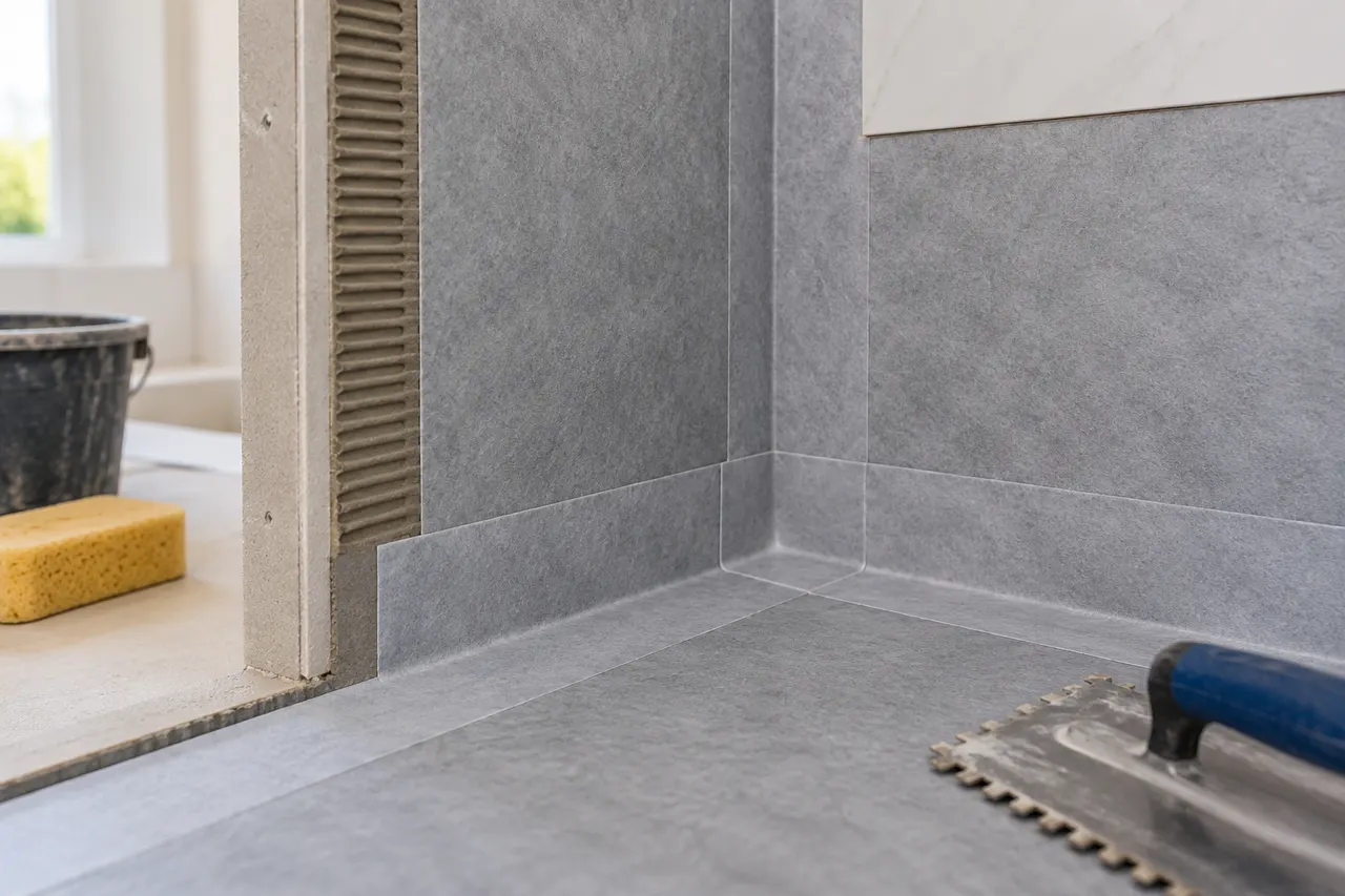 Bonded sheet waterproofing — Red Oak
