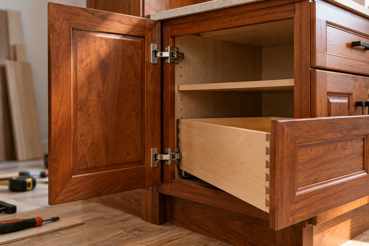 Factory-built cabinetry — Red Oak