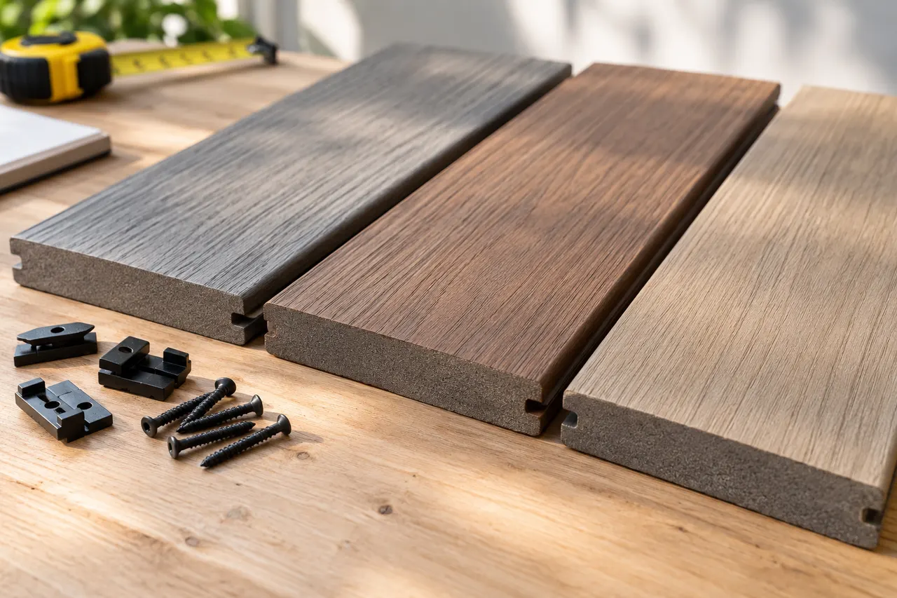 Composite decking — Red Oak