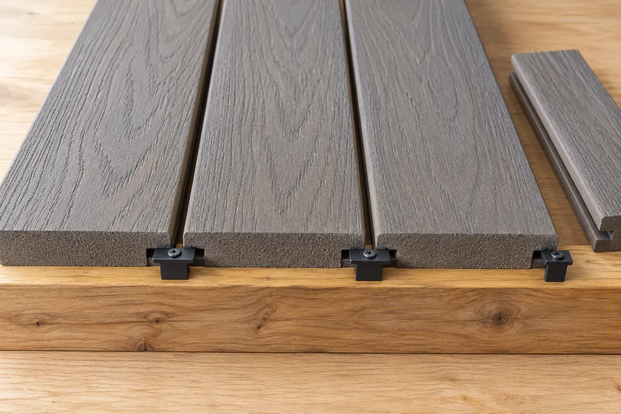 Composite decking — Red Oak