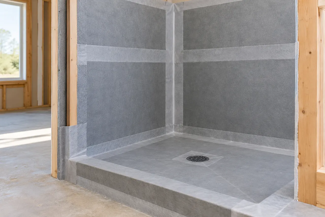Bonded sheet waterproofing — Red Oak