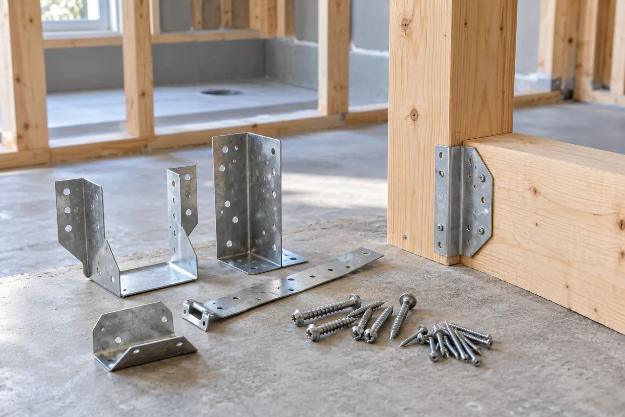 Structural connectors and fasteners — Red Oak