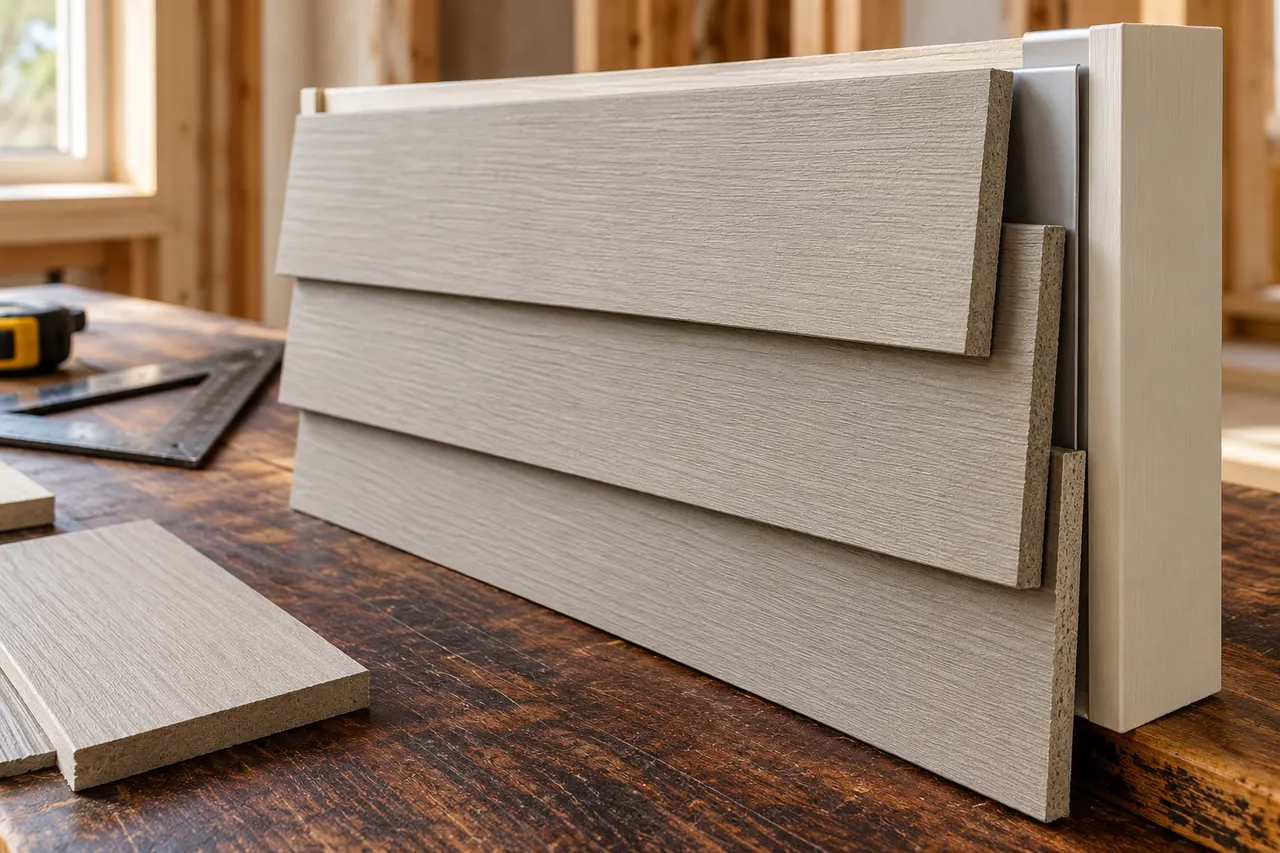 Fiber-cement lap siding — Red Oak