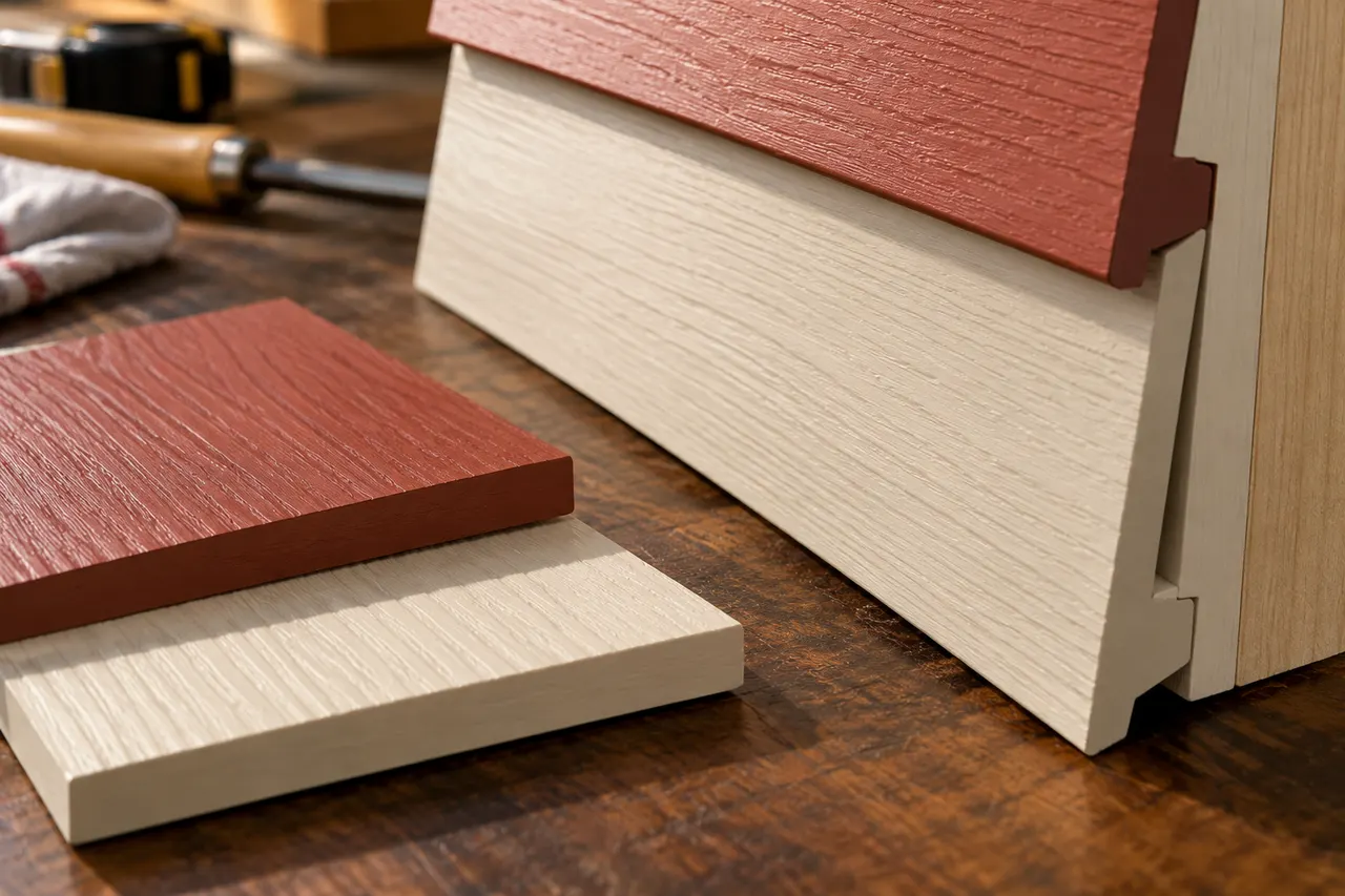 Engineered wood siding — Red Oak