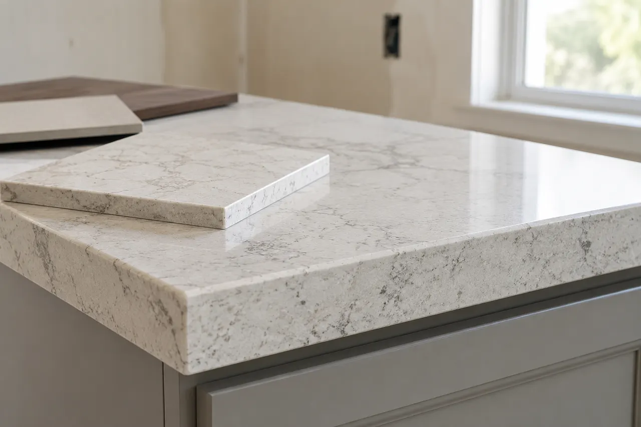 Quartz surface slabs — Rockwall
