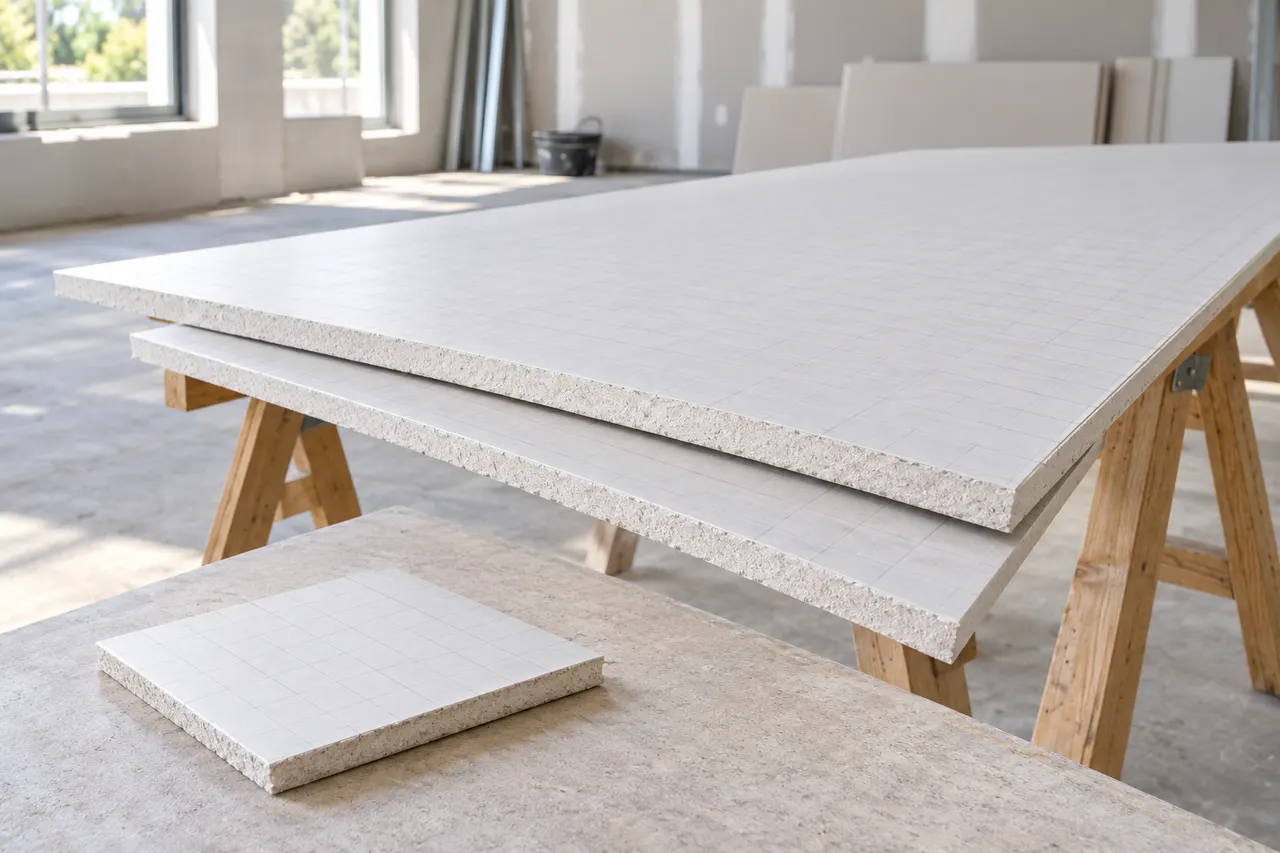 Gypsum wall and ceiling panels — Rockwall