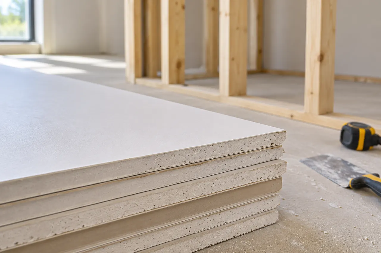 Gypsum wall and ceiling panels — Rockwall
