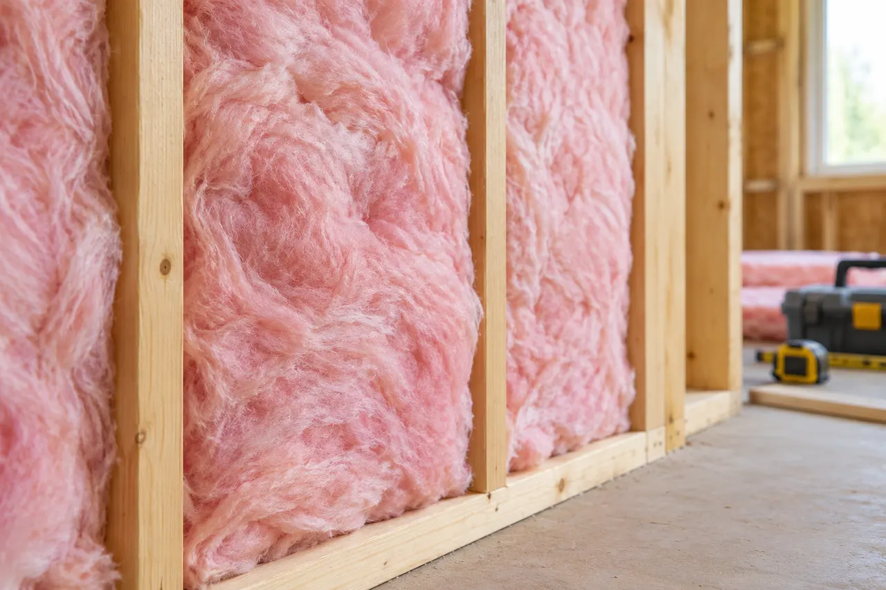 Fiberglass batt insulation — Rockwall