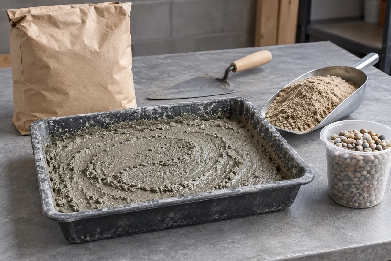 Bagged concrete mix reference — Rockwall