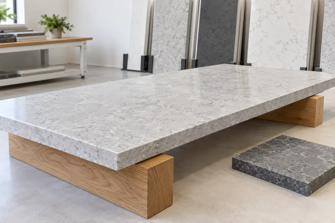 Quartz surface slabs — Rockwall