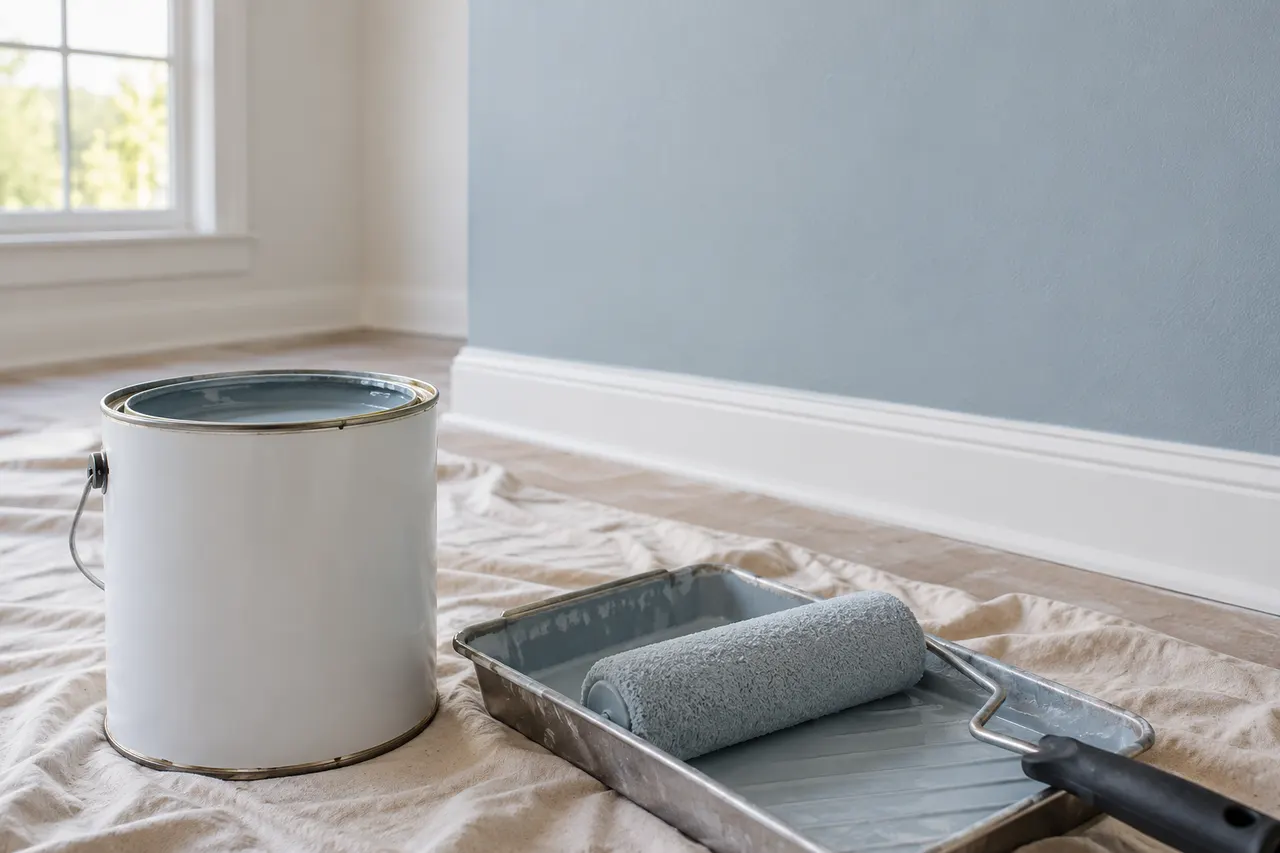 Interior acrylic finish — Rockwall