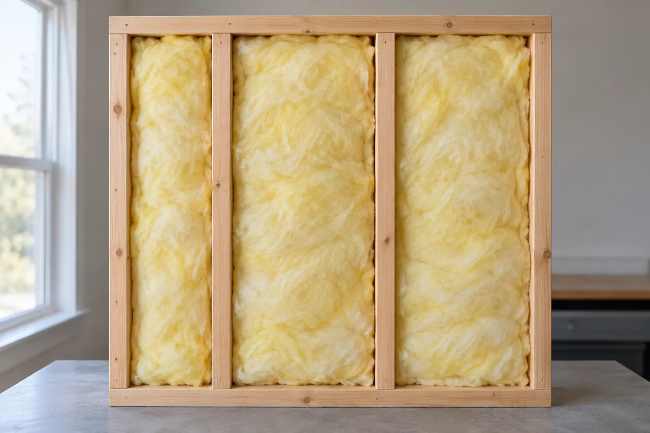 Fiberglass batt insulation — Rockwall