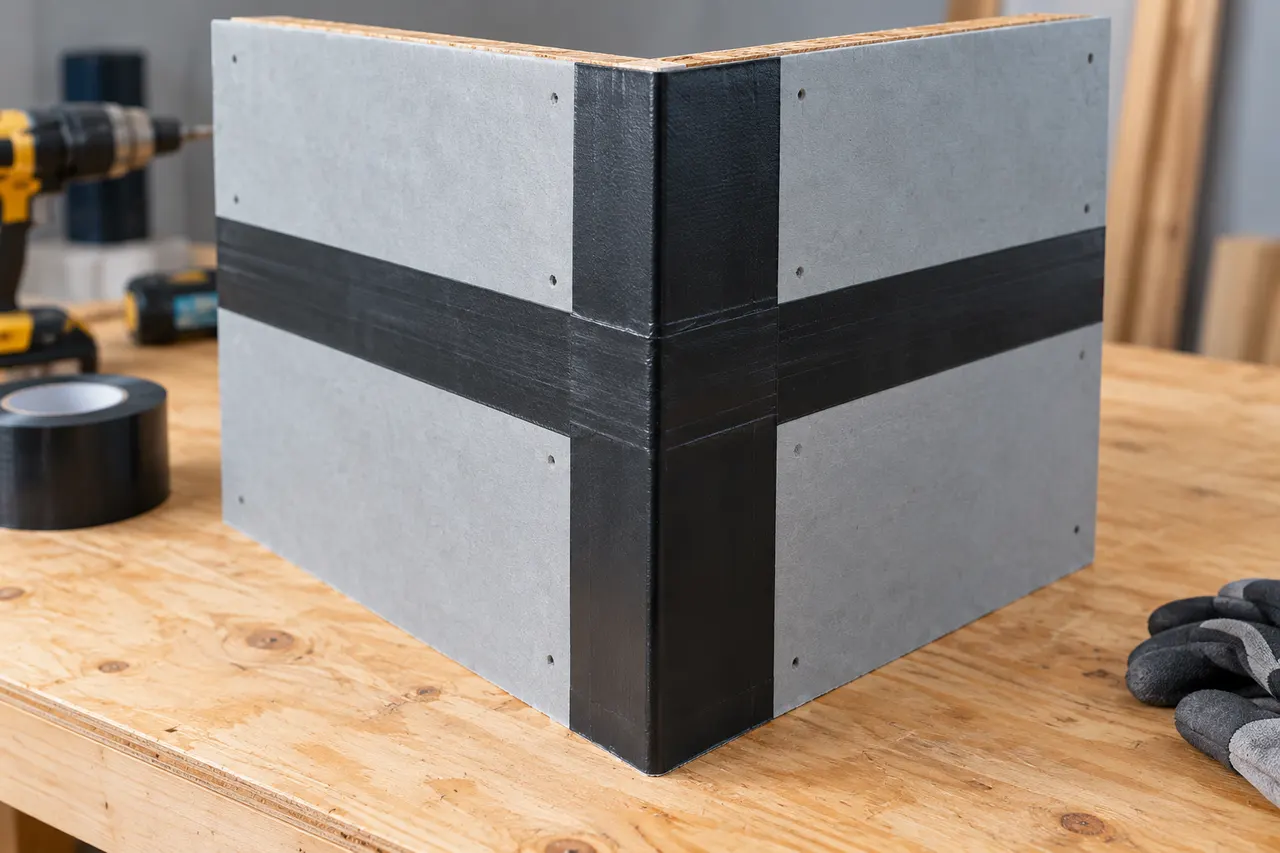 Integrated sheathing and seam treatment — Rockwall