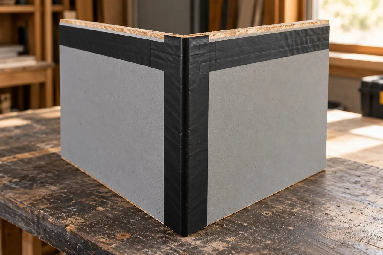 Integrated sheathing and seam treatment — Rockwall