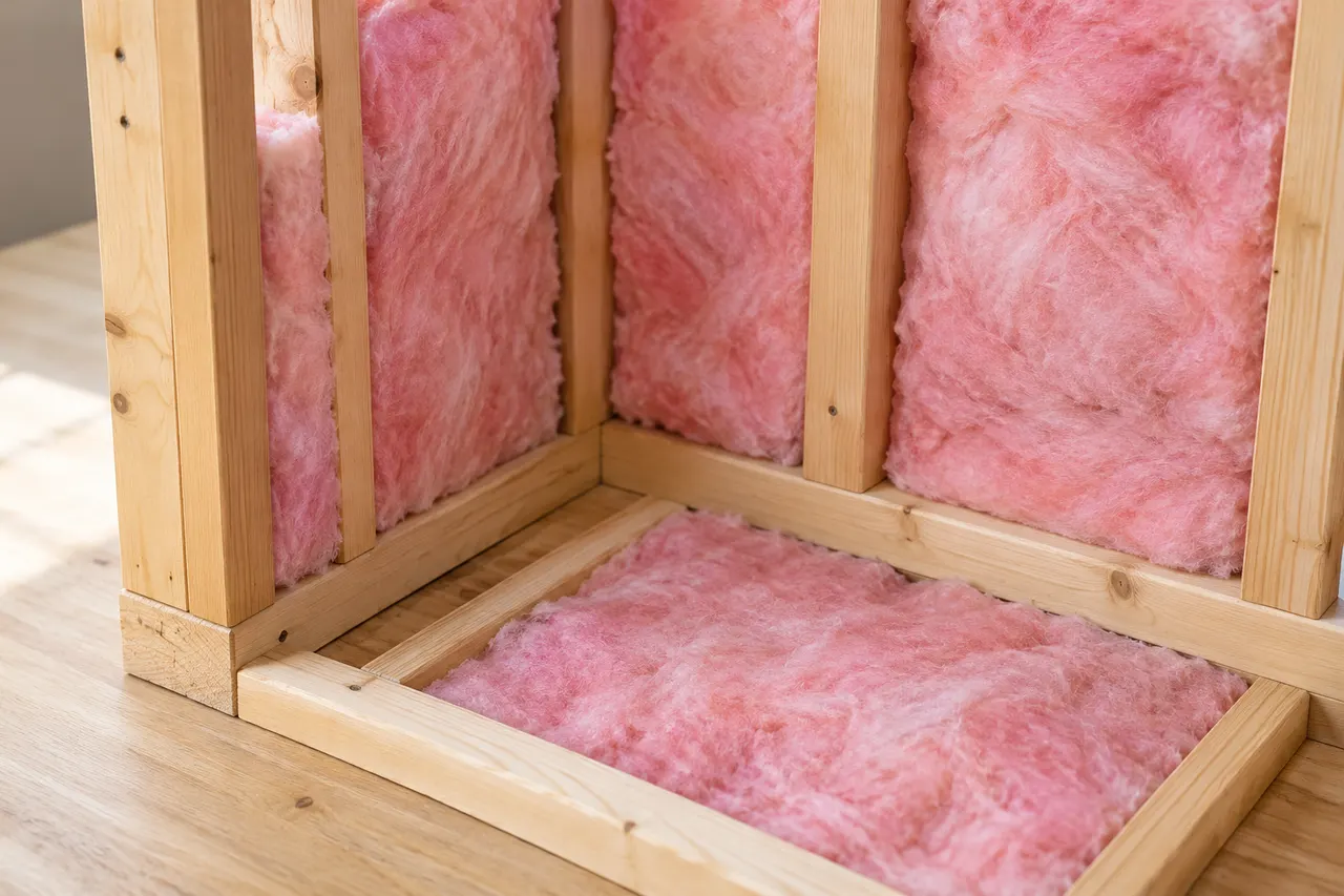Fiberglass batt insulation — Rowlett