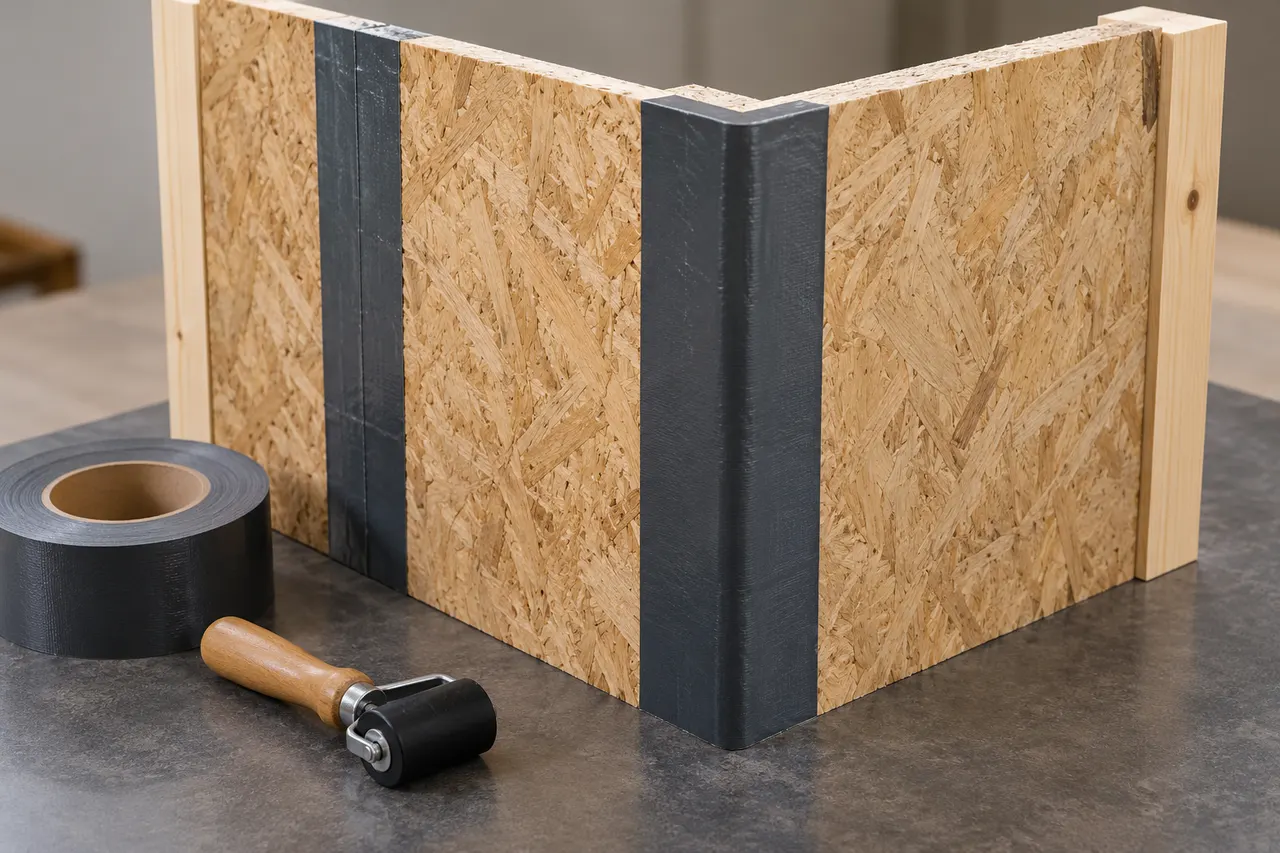 Integrated sheathing and seam treatment — Rowlett