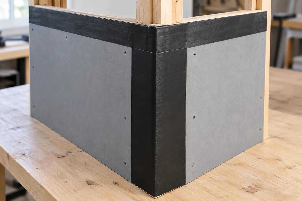 Integrated sheathing and seam treatment — Rowlett