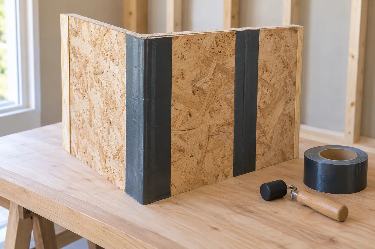 Integrated sheathing and seam treatment — Southlake
