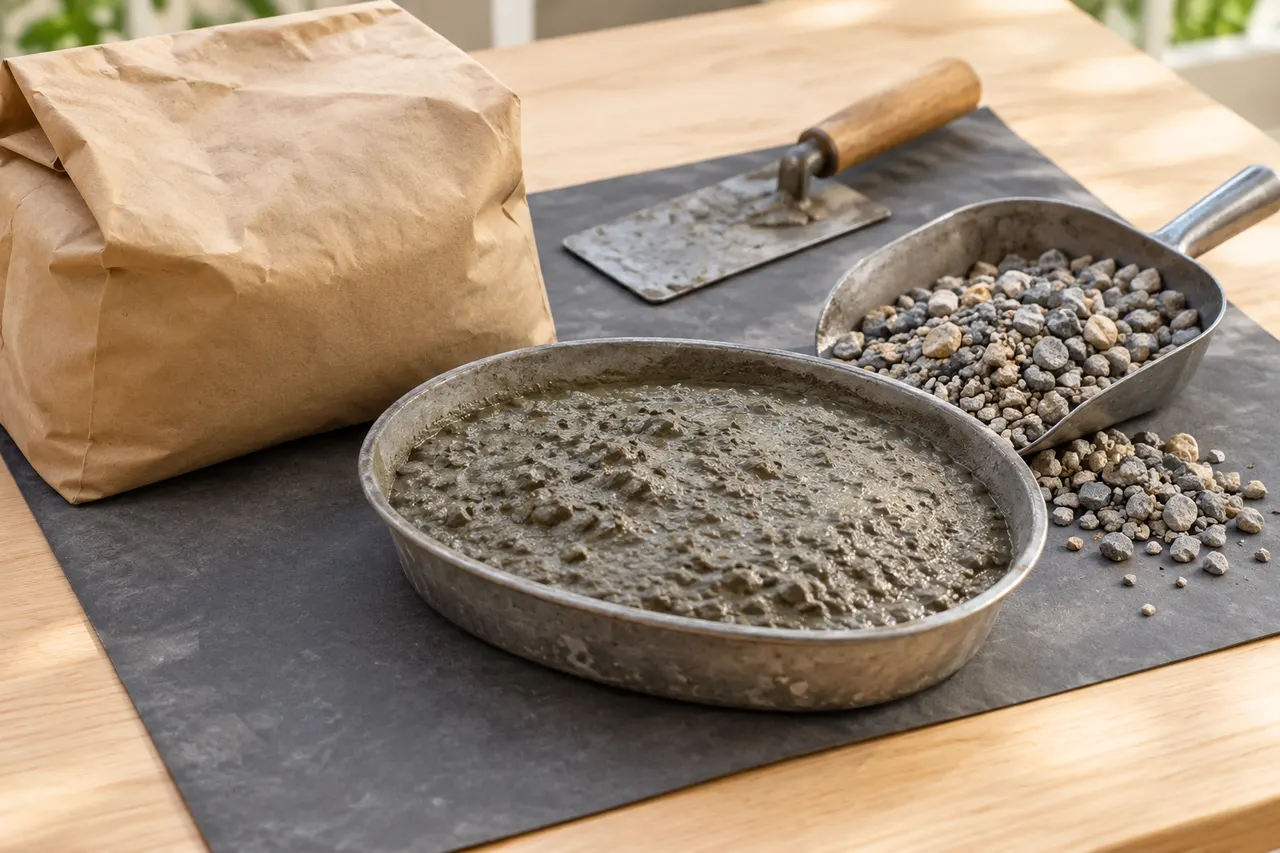 Bagged concrete mix reference — Waxahachie