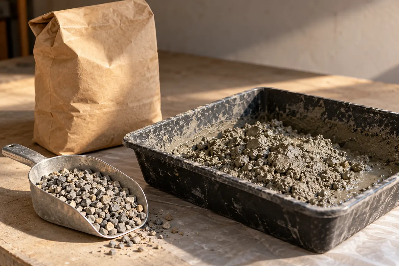 Bagged concrete mix reference — Waxahachie