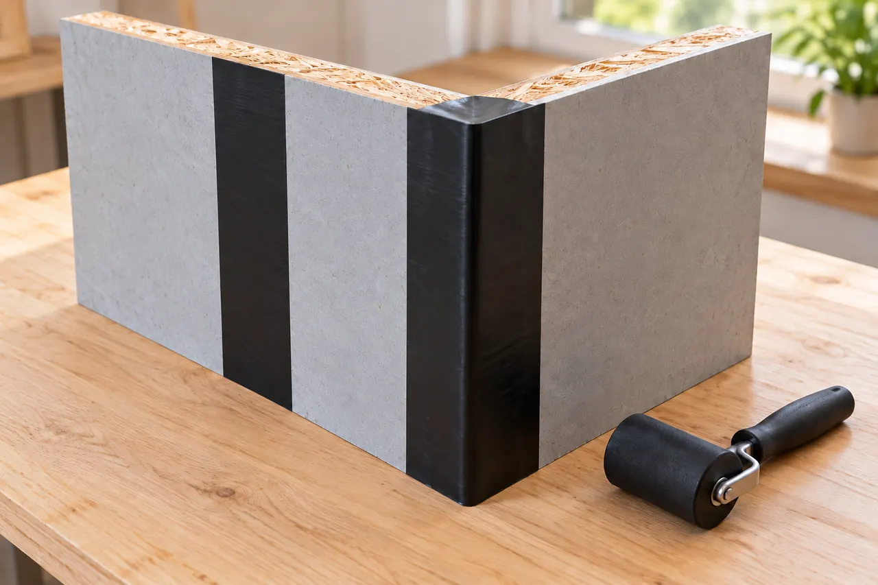 Integrated sheathing and seam treatment — Waxahachie