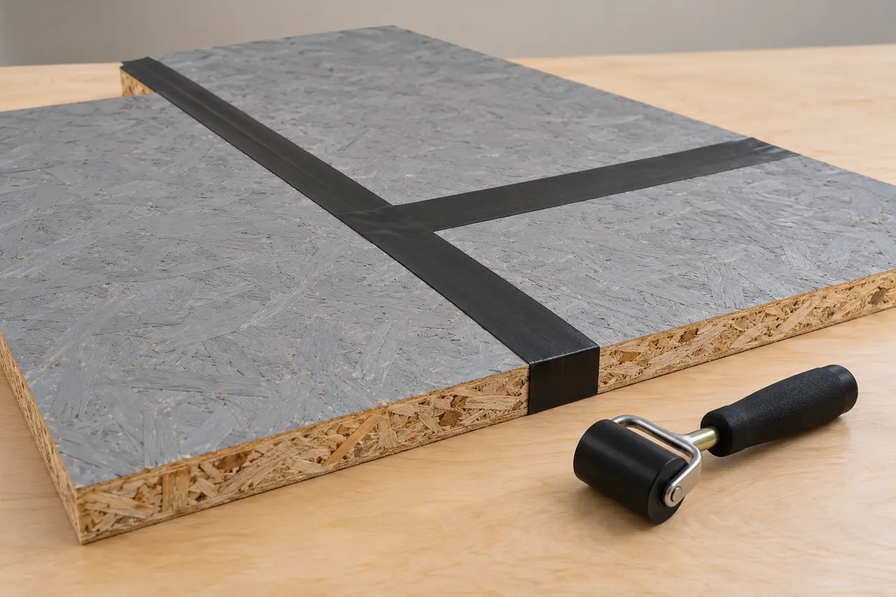 Integrated sheathing and seam treatment — Waxahachie