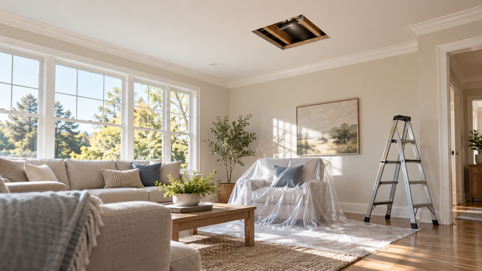 water damage restoration concept · Dallas–Fort Worth