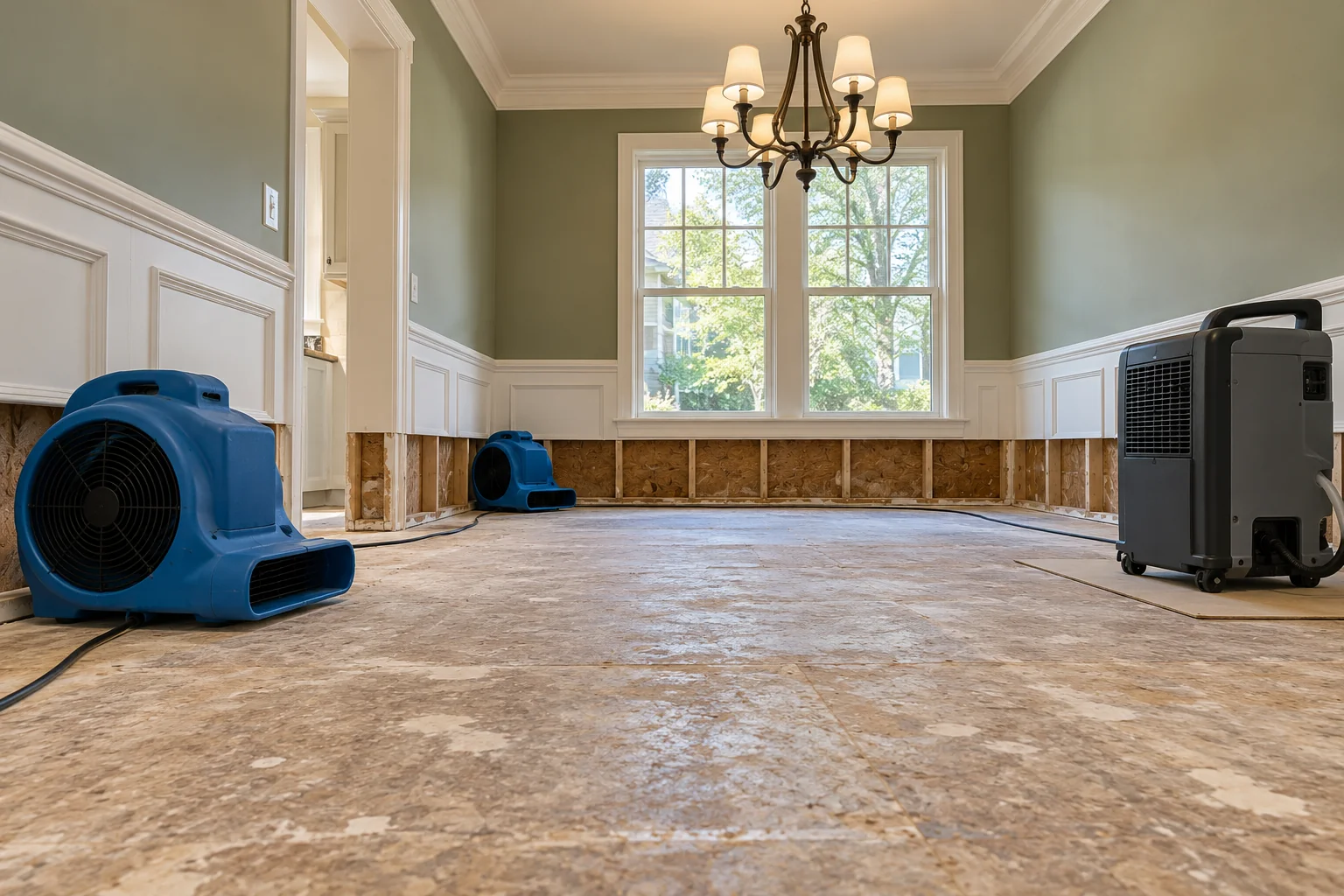 water damage restoration concept · Allen