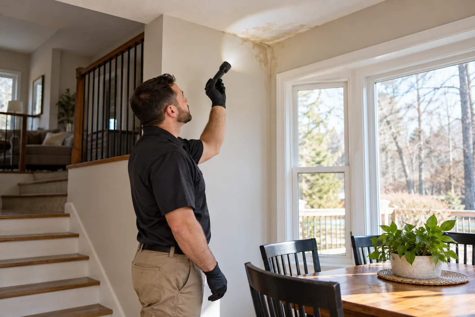 water damage restoration concept · Allen