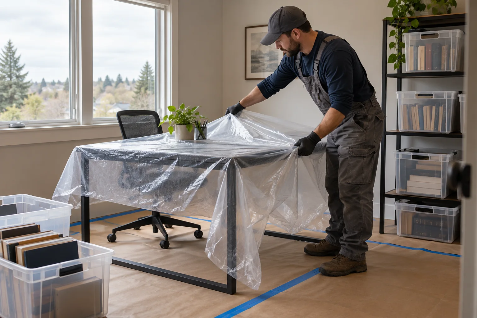 water damage restoration concept · Arlington