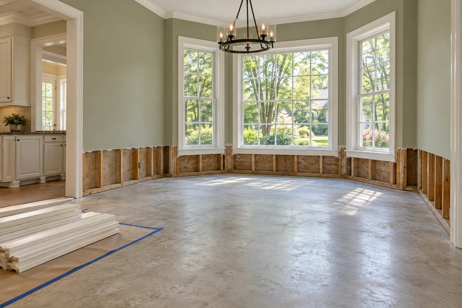 water damage restoration concept · Arlington