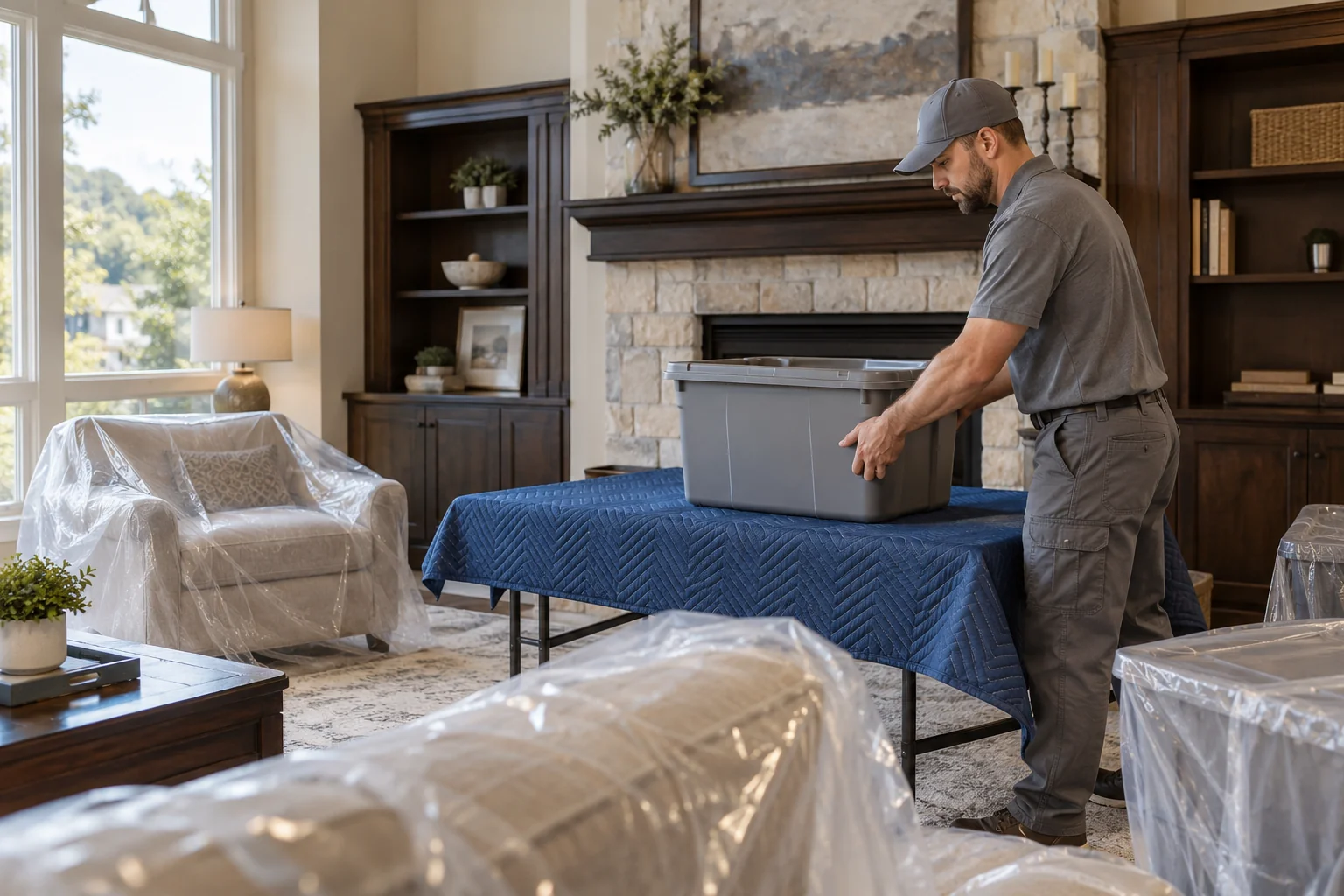 water damage restoration concept · Carrollton
